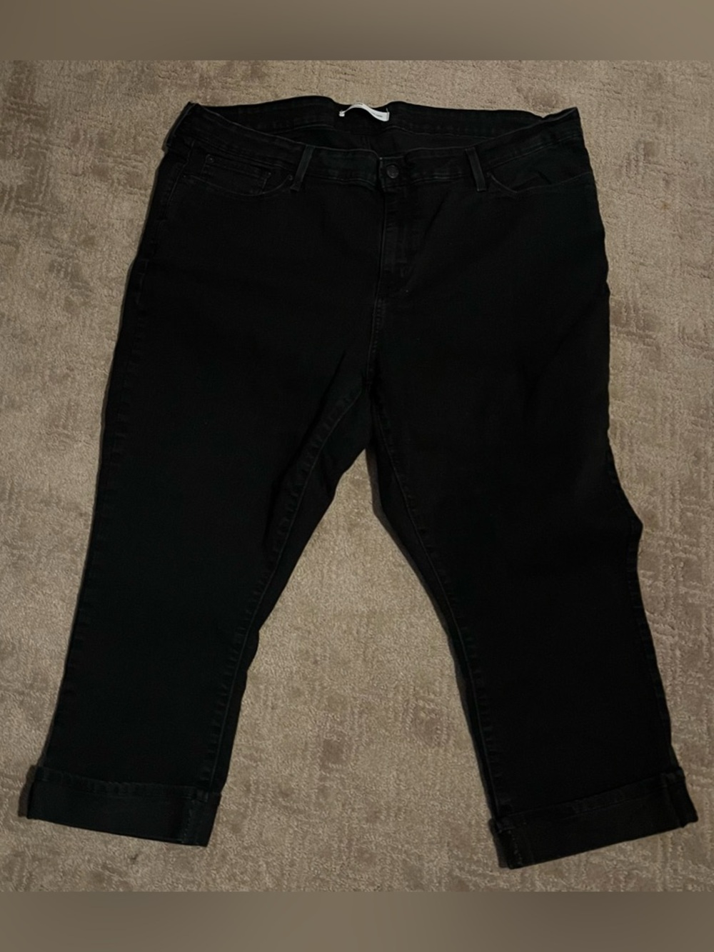 Signature by Levi Strauss Black Ankle Crop Jeans